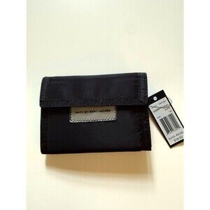 New With Tags Marc by Marc Jacobs Black Nylon Tri-Fold Wallet & ID Badge Holder